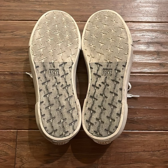 Frye Ludlow Gray Canvas Low Top Sneakers Size 9.5 - Picture 6 of 6